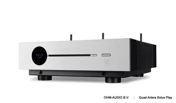 Quad Artera Solus Play, Amplificateur Streaming Tout-en-Un + Lecteur CD Intégré, Argent ou Noir