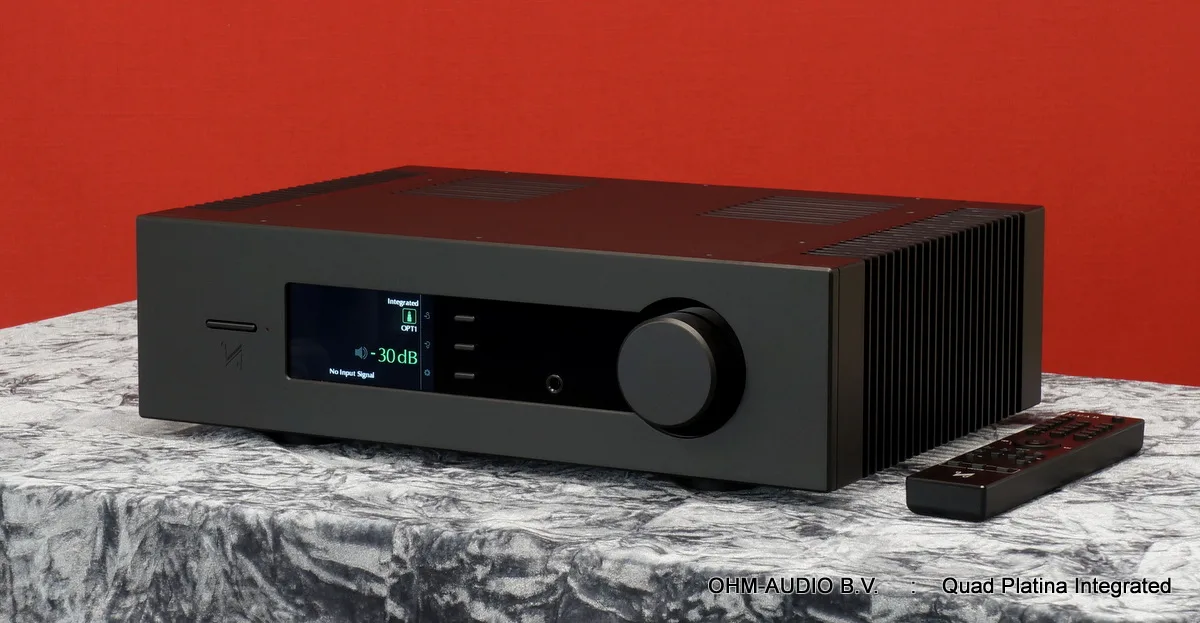 Quad Platina Integrated, Amplificateur Intégré Haut de Gamme avec DAC, 2 x 200W, Noir ou Argent, Neuf