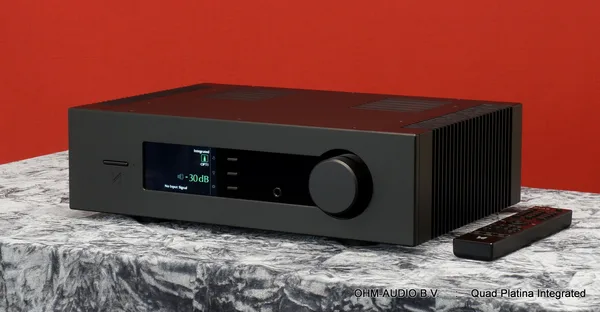 Quad Platina Integrated, Amplificateur Intégré Haut de Gamme avec DAC, 2 x 200W, Noir ou Argent, Neuf