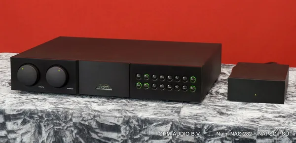 Naim NAC 282 Voorversterker, incl NAPSC PSU, Nieuwstaat, Inclusief Originele Verpakking, Occasion