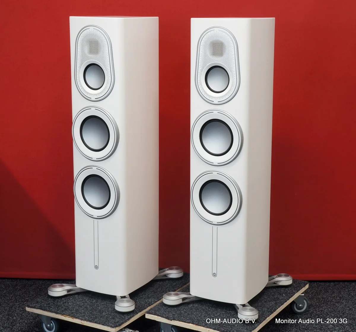 Monitor Audio PL200 3G, Satin White, 3-Weg Vloerstaande Luidspreker, Compleet