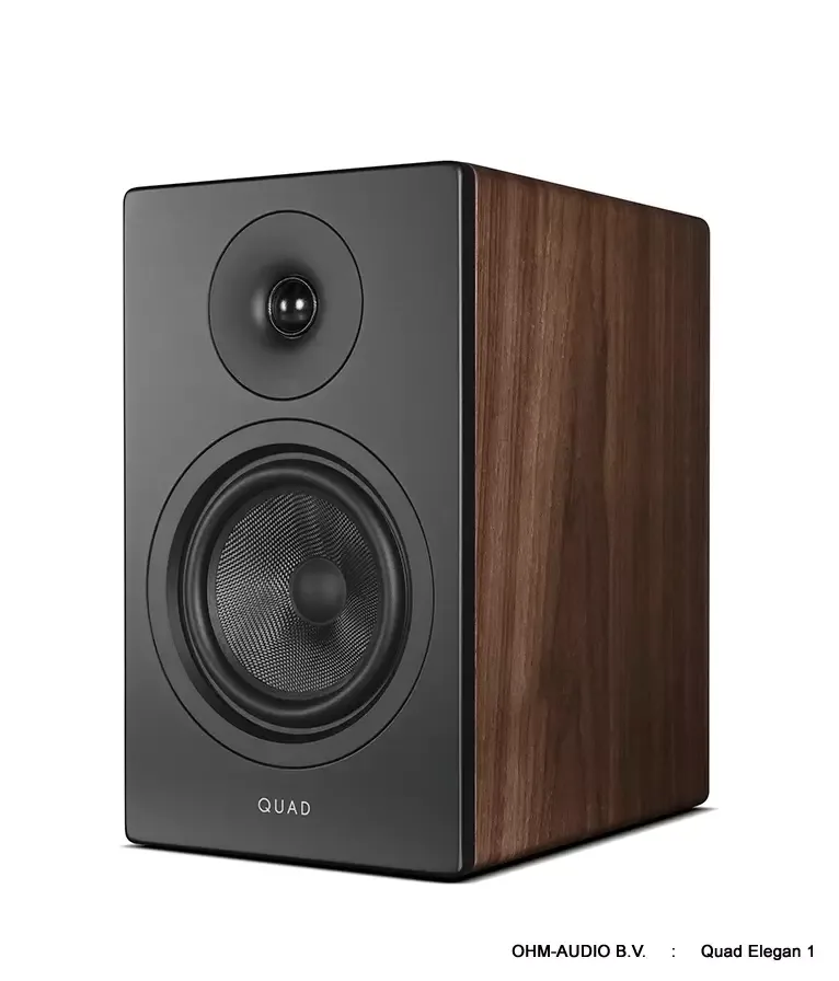 Quad Elegan 1, 2-Weg Standmount Luidspreker, Nieuw bij Ohm-Audio B.V. !