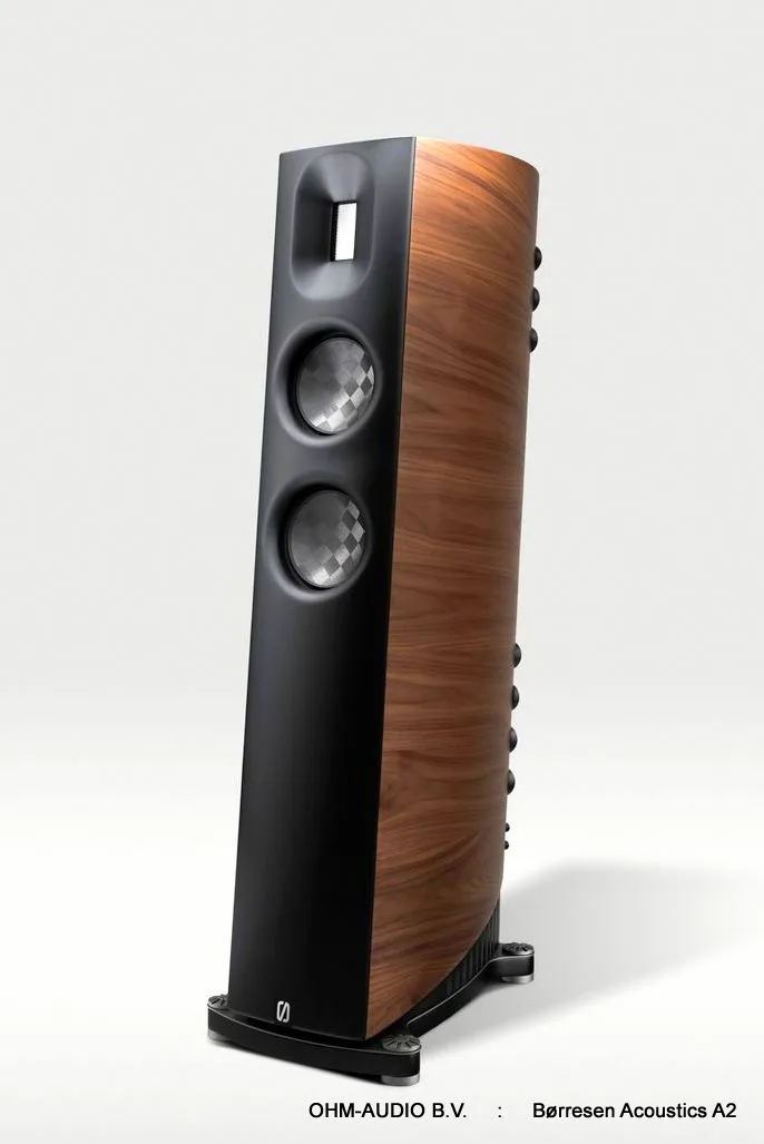 Borresen Acoustics A2, 2.5-Weg Vloerstaande Luidsprekers, Nieuw bij Ohm-Audio BV