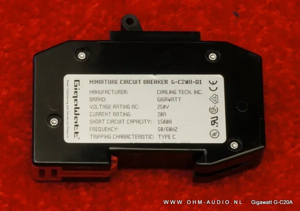 Gigawatt G-C20A Audiograde Meterkastschalter : Ausverkauft