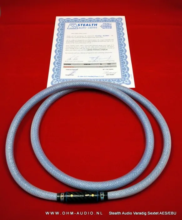 Stealth Varadig Sextet AES/EBU cable, 1.00m, the absolute Reference Cable : Sold to the Netherlands
