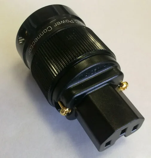 Gigawatt G-030, C15 IEC Connector, Available in Nickel Plated, Gold Plated or Rhodium Plated